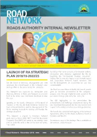 Road Network Roads Authority Internal Newsletter
