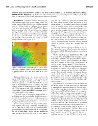 DATING the RESURFACING EVENTS of the HARMAKHIS VALLIS SOURCE REGIONS, MARS: PRELIMINARY RESULTS. S. Kukkonen and V.-P