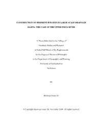 THE CASE of the UPPER INDUS RIVER a Thesis Submitted to The