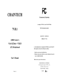 CHAINTECH Declaration of Conformity