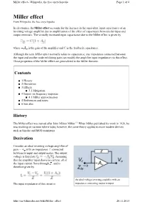 Miller Effect - Wikipedia, the Free Encyclopedia Page 1 of 4