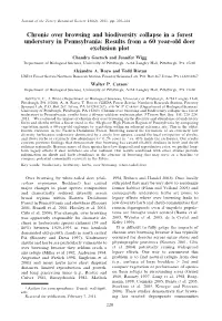 Chronic Over Browsing and Biodiversity Collapse