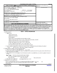 Civil Case Information Statement Part I