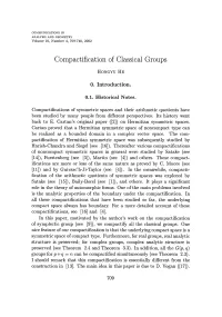 Compactification of Classical Groups