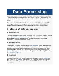 Data Processing