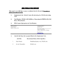 Eeo Public File Report