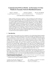 An Extension of Action Models for Dynamic-Network Distributed Systems