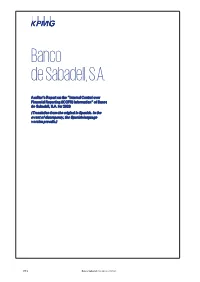 Auditor's Report ICOFR