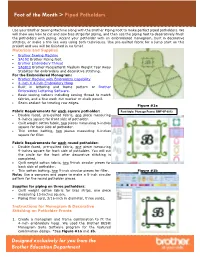 Projects &gt; Foot of the Month &gt; Piped Potholders Designed Exclusively For
