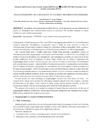 Steganography As a Means of Attacking Information Systems