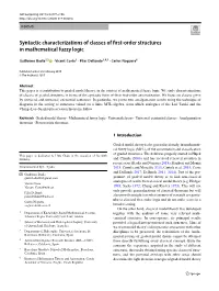 Syntactic Characterizations of Classes of First-Order Structures In
