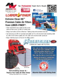 Extremeclean Cabin Air Filter 09/13/2019