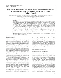 Grain Size Distribution of Coastal Sands Between Gosthani and Champavathi Rivers Confluence, East Coast of India, Andhra Prades