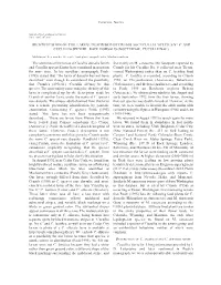 Identification of the Larvae Described by Crumb As Cucullia “Species No 8” and Cucullia Speyeri Race Dorsalis (Noctuidae, Cuculliinae)