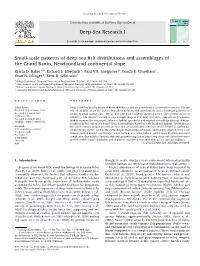 Small-Scale Patterns of Deep-Sea Fish Distributions and Assemblages Of