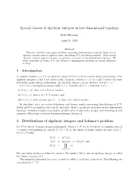 Special Classes of Algebraic Integers in Low-Dimensional Topology