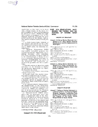 213 Subpart I—Taking and Importing Marine Mammals