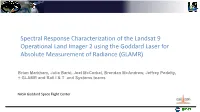 Spectral Response Characterization of the Landsat 9 Operational Land Imager 2 Using the Goddard Laser for Absolute Measurement of Radiance (GLAMR)