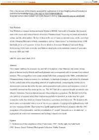 1 This Is the Version of the Chapter Accepted for Publication in Urban