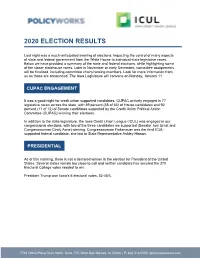 2020 Election Recap