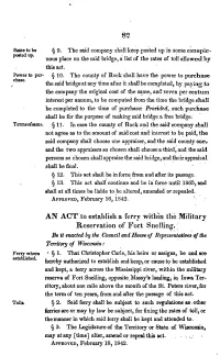 Laws of Wisconsin Territory