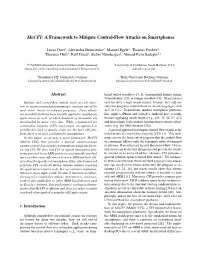 Mocfi: a Framework to Mitigate Control-Flow Attacks on Smartphones