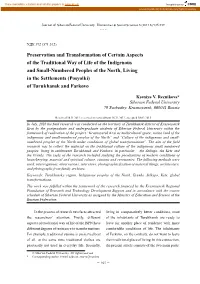 Preservation and Transformation of Certain Aspects of the Traditional