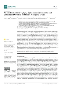 An Electrochemical Ti3c2tx Aptasensor for Sensitive and Label-Free Detection of Marine Biological Toxins