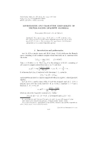 APPROXIMATE and CHARACTER AMENABILITY of VECTOR-VALUED LIPSCHITZ ALGEBRAS 1. Introduction and Preliminaries