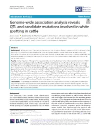 Genome-Wide Association Analysis Reveals QTL and Candidate Mutations Structure, Function, and Regulation