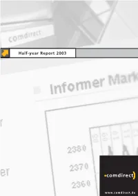 Half-Year Report 2003