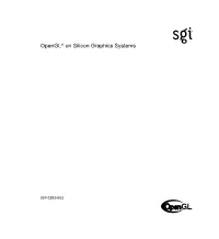 Opengl® on Silicon Graphics Systems