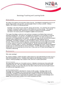 Sociology Teaching and Learning Guide