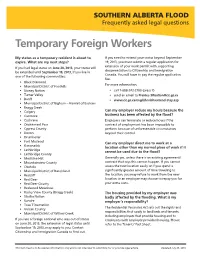 Temporary Foreign Workers