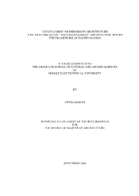 Avant-Garde” Modernism in Architecture: a Re-Analysis of the “Neue Sachlichkeit” Architecture Within the Framework of Posthumanism