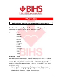 Beta-Blockers)