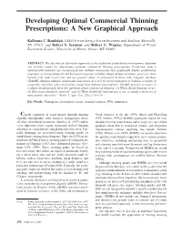 Developing Optimal Commercial Thinning Prescriptions: a New Graphical Approach