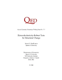 Heteroskedasticity-Robust Tests for Structural Change