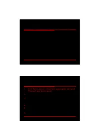 Lecture Outline