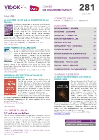 Cahier De Documentation