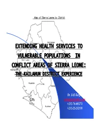 Extending Health Services to Vulnerable Populations In