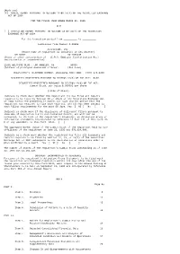 (Mark One) [X] ANNUAL REPORT PURSUANT to SECTION 13 OR 15(D) of the SECURITIES EXCHANGE ACT of 1934