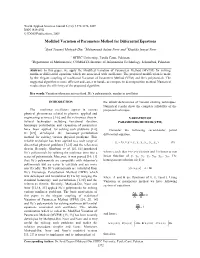 Modified Variation of Parameters Method for Differential Equations
