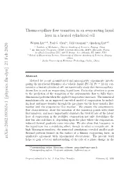 Thermocapillary Flow Transition in an Evaporating Liquid Layer in a Heated