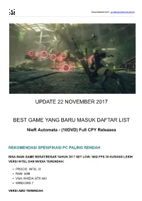 Update 22 November 2017 Best Game Yang Baru Masuk