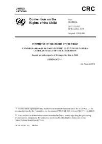 Convention on the Rights of the Child and the Convention on the Elimination of All Forms of Discrimination Against Women, and Their Specific Context to the Country)