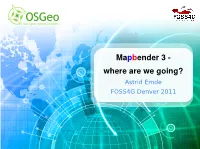 Mapbender Workshop FOSS4G 2010 Barcelona