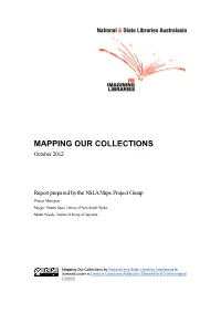 MAPPING OUR COLLECTIONS October 2012
