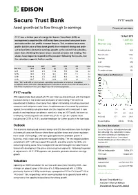 Secure Trust Bank FY17 Results