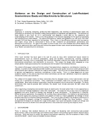 Guidance on the Design and Construction of Leak-Resistant Geomembrane Boots and Attachments to Structures